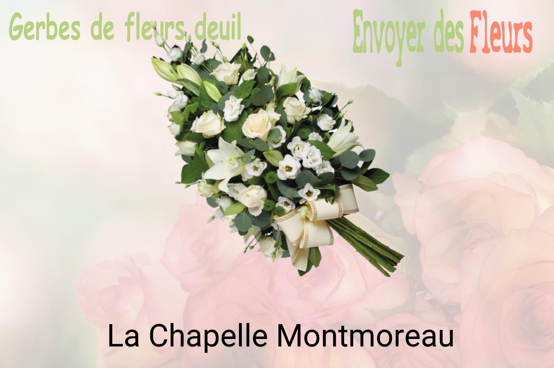 Gerbe de fleurs de deuil livrée à La Chapelle-Montmoreau